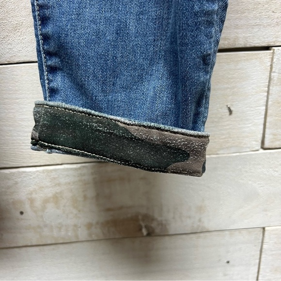 Judy Blue Skinny Fit Jeans Blue Camo Distressed Medium Wash Womens 15/32 Stretch - Picture 5 of 15